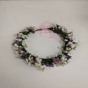 זר תפרחות צבעוניות לראש